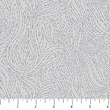 Swirl Gray Pigment Dewfall Cotton 44"/45" Fabric Per Yard - Choice Fabrics92065-91