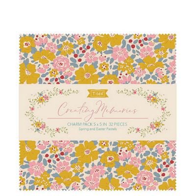 Creating Memories Charm Pack 5" Squares 32pc Spring - Choice FabricsTIL300210