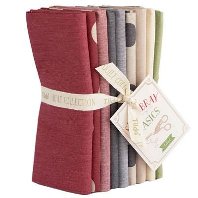 Tilda Seasonal Chambray Fat Quarter Bundle - Winter Hues