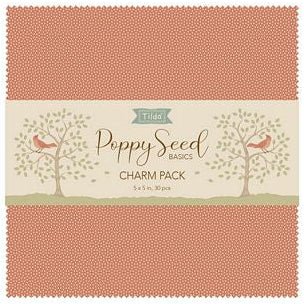Tilda Poppy Seed 5" Charm Pack - 30 Pieces - Choice FabricsTIL300271