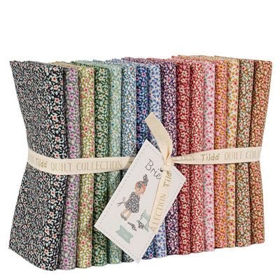 Tilda Brie Basics Fat Quarter Bundle - 16 Pieces