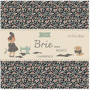 Tilda Brie Basics 5" Charm Pack - 32 Pieces - Choice FabricsTIL300273