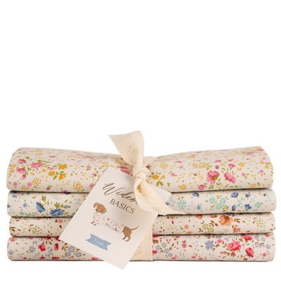 Tilda Ellie Wideback Quarter Cut Bundle - 4 Pieces (52" x 19") - Choice FabricsTIL300305