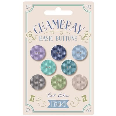 Tilda-Cham Buttons 16mm CL 8pc - Choice FabricsSA-TILMIX4