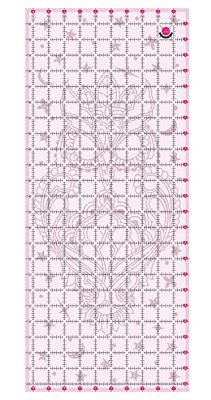Tula Pink 10.5" × 24.5" Non-Slip Owl Cutting Ruler - Choice FabricsTP10X24