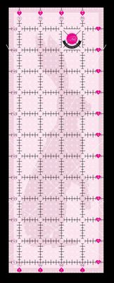 Tula Pink 4.5" × 12.5" Non-Slip Rabbit Cutting Ruler - Choice FabricsTP4X12