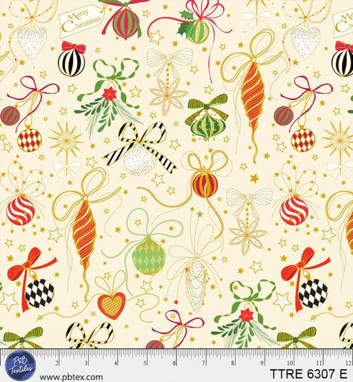 Turnowsky Treasures Antique Ornaments Ecru 44"/45" Cotton Fabric Per Yard - Choice FabricsTTRE-6307-E