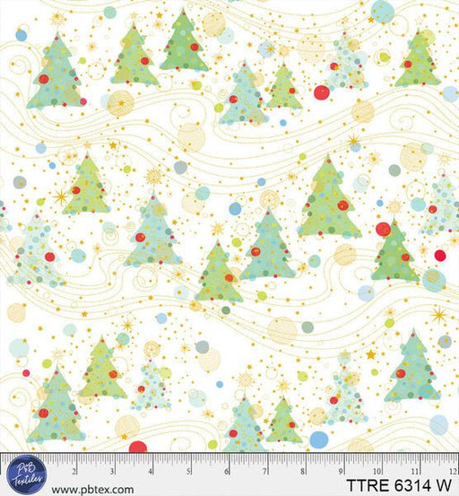 Turnowsky Treasures Winter Fields Allover White 44"/45" Cotton Fabric Per Yard - Choice FabricsTTRE-6314-W