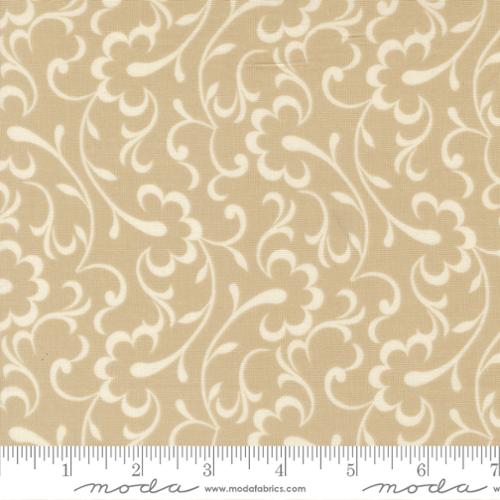 Tan Arabesque Wilshire Moonbeam Cotton 44"/45" Fabric Per Yard - Choice Fabrics33833-12