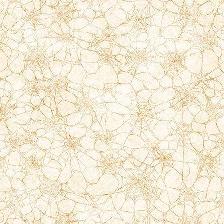 Tan Spiderwebs Witchypoo Cotton 44"/45" Fabric Per Yard - Choice Fabrics2600-31941-E