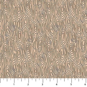 Tan Wood Grain Camping Therapy Cotton 44"/45" Fabric Per Yard - Choice Fabrics10631-13
