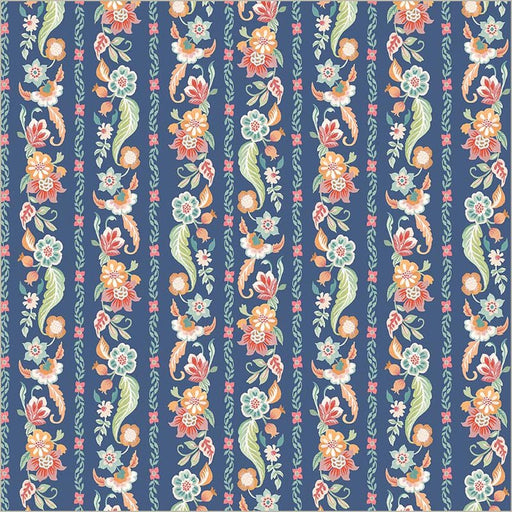 Tapestry Gilded Garland Soft Blue Cotton 43/44 Fabric Per Yard - Choice Fabrics55057-4