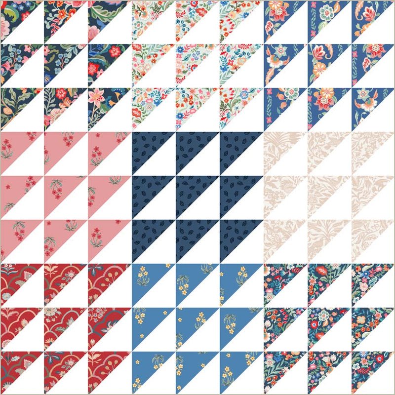 Tapestry Heirloom Wholecloth Triangles Cotton 43/44 Fabric Per Yard - Choice Fabrics55055D-1
