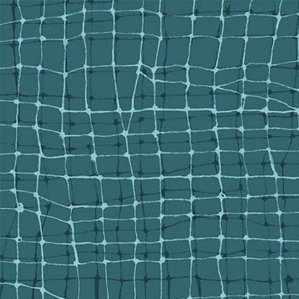 Teal Wiggly Plaid Cotton 44"/45" Fabric Per Yard - Choice FabricsDDC12505-TEAL-D