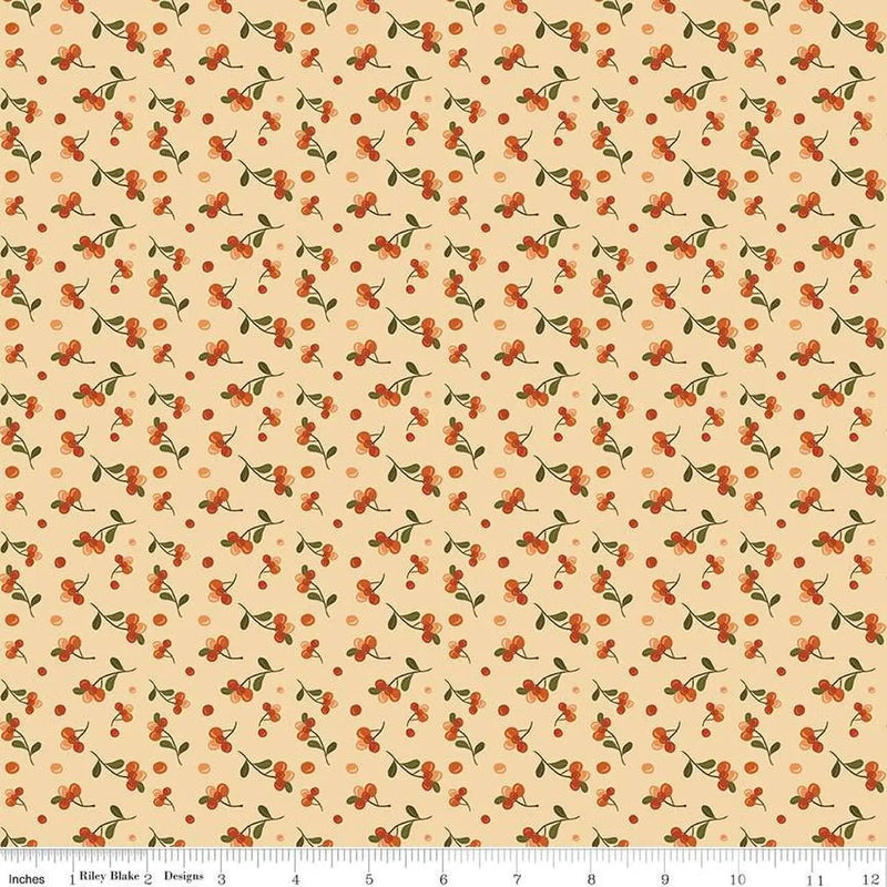 The Awe of Autumn Bittersweet Latte 43"/44" Fabric Per Yard - Choice FabricsC16195-LATTE