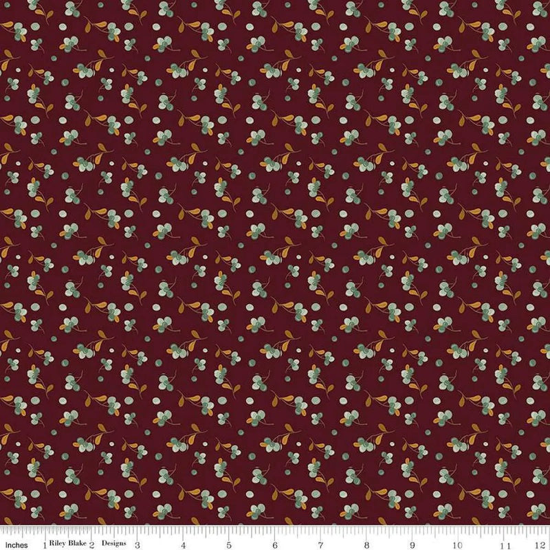 The Awe of Autumn Bittersweet Mahogany 43"/44" Fabric Per Yard - Choice FabricsC16195-MAHOGANY 