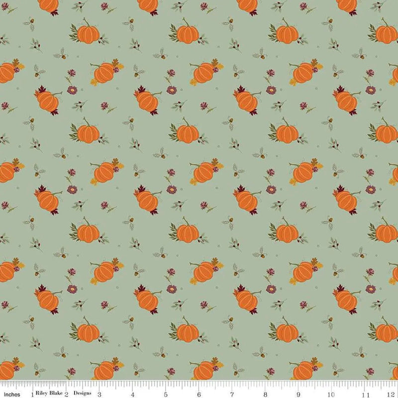 The Awe of Autumn Pumpkins Hazy 43"/44" Fabric Per Yard - Choice FabricsC16192-HAZY
