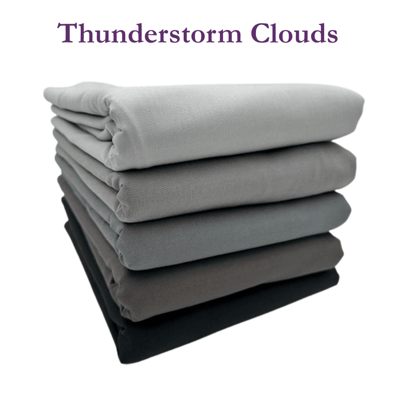 Supreme Solids - One Yard Bundle - 5 pack (Thunderstorm Clouds) - Choice FabricsFF-61291-013