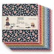 Tilda Brie Basics 5" Charm Pack - 32 Pieces - Choice FabricsTIL300273