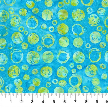 Turquoise Bubble Celebration Cotton 44/45 Fabric Per Yard - Choice Fabrics83521-61