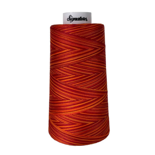 F257 Poppy Blaze Signature Cotton Variegated Thread - Choice FabricsSIGV-F257