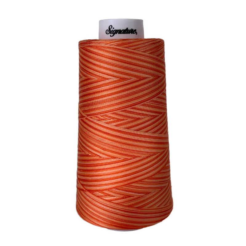 F261 Orange Craze Signature Cotton Variegated Thread - Choice FabricsSIGV-F261