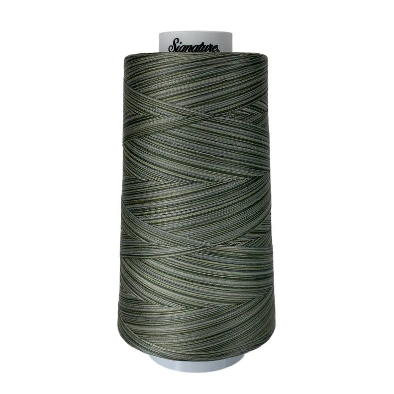 M86 Greyish Greens Signature Cotton Variegated Thread - Choice FabricsSIGV-M86