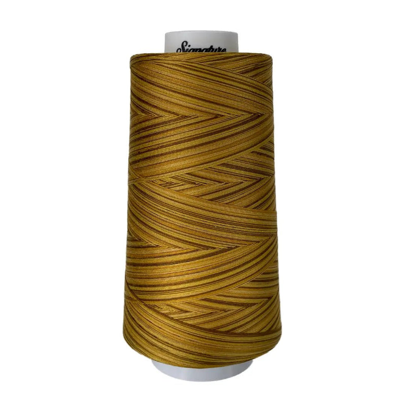 M91 Antique Gold Signature Cotton Variegated Thread - Choice FabricsSIGV-M91