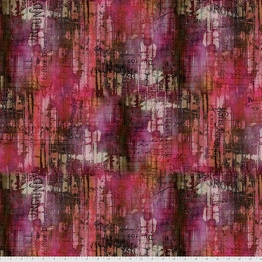 Vineyard Hotel Burgundy Abandoned 44"/45" Cotton Fabric Per Yard - Choice FabricsPWTH145.VINEYARD