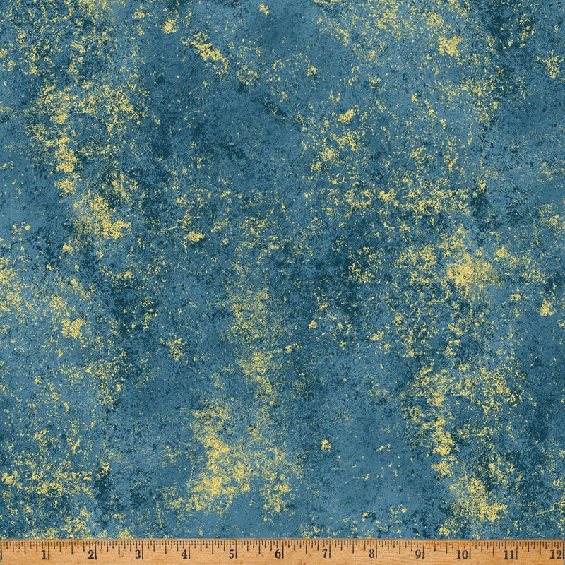 Lake/Gold Holiday Classics & Blenders Cotton 43"/44" Fabric Per Yard - Choice FabricsW5363-311G-LAKE/GOLD