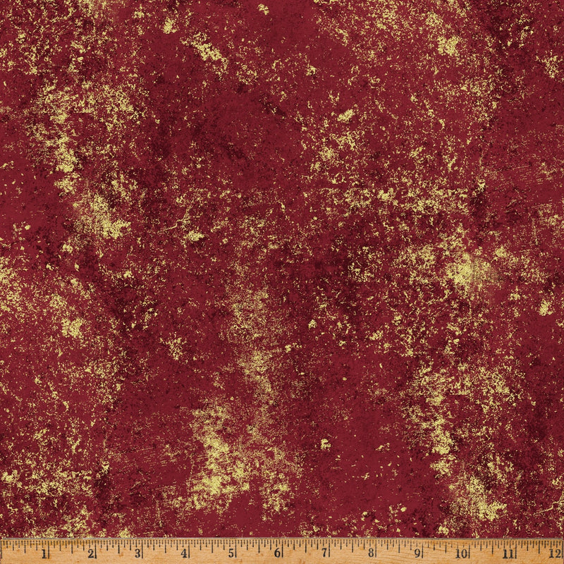 Burgundy/Gold Holiday Classics & Blenders Cotton 43"/44" Fabric Per Yard - Choice FabricsW5363-38G-BURGUNDY/GOLD