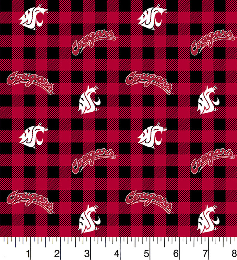 Washington State Cougars - Buffalo Plaid (3-Yard Pack)