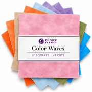Color Waves - 5x5 Charm Pack - Garden Party (42 Squares) - Choice FabricsWAVES-5X5-1