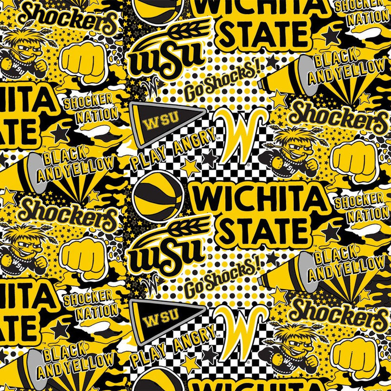 Wichita State Shockers - Pop Art - Choice FabricsWSU1165