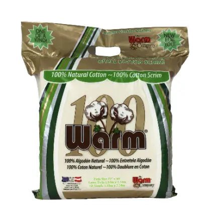 Warm 100 Ultra Clean Natural Cotton + 100% Cotton Scrim - Choice FabricsWMC-2623