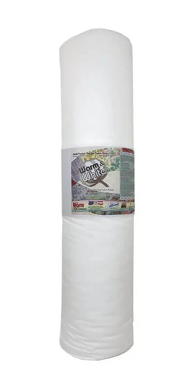 Warm & White 45" x 40 YD Cotton Batting - White Cotton Quilt Batting - Choice FabricsWCDS-2521A