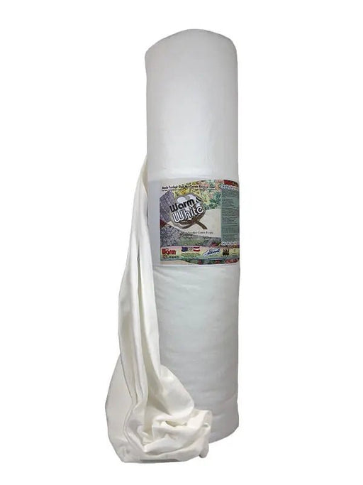 Warm & White 90" x 40 YD Cotton Batting - White Cotton Quilt Batting - Choice FabricsWCDS-2531