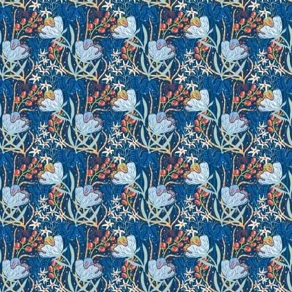 Whimsy Blue Floral 44"/45" Fabric Per Yard - Choice FabricsIBFWHI8WMS-1