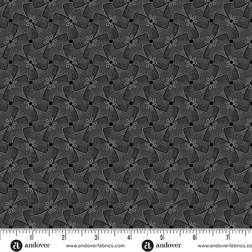 Whirly Gig Black Nightfall 44"/45" Cotton Fabric Per Yard - Choice FabricsA-10209-C