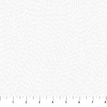 White Basically Black & White Beaded Wave Cotton 44"/45" Fabric Per Yard - Choice Fabrics10012-10