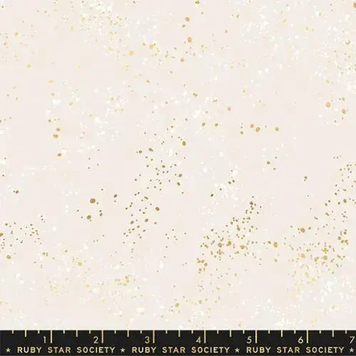 White Gold Speckled Metallic Cotton Wideback Fabric per yard - Choice FabricsRS5055-14M