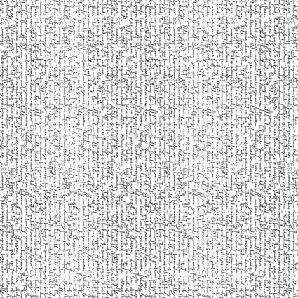 White With Black Script Cotton Wideback Fabric per yard - Choice FabricsSEF-8244-09