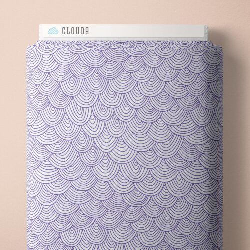 Wildest Dreams Lilac Scallop Organic Cotton 44"/45" Fabric Per Yard - Choice Fabrics228592