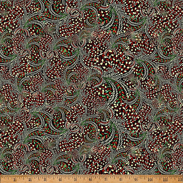 Black Feathers Mousing Around 43"/44" Fabric Per Yard - Choice FabricsX5653-4-Black