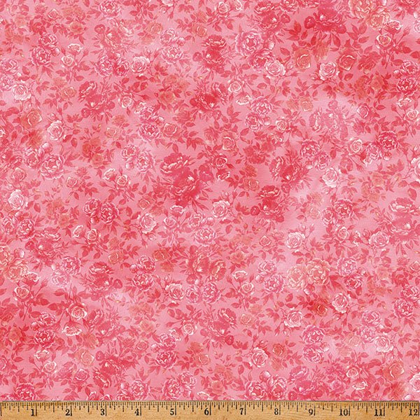Guava Floral Soiree 43"/44" Fabric Per Yard - Choice FabricsX5661-497-Guava