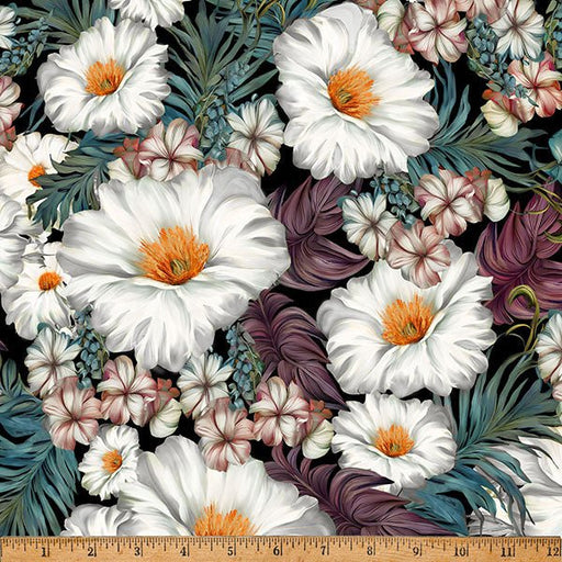 White Island Bouquet 43"/44" Fabric Per Yard - Choice FabricsX5673-3-White