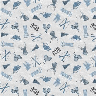 Snow Mountain - Equipment (3 - Yard Pack) - Choice FabricsY4210-88