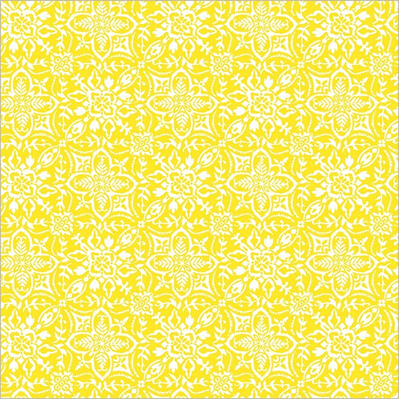 Yellow Verona Tiling Cotton 44/45 Fabric Per Yard - Choice Fabrics54909-3