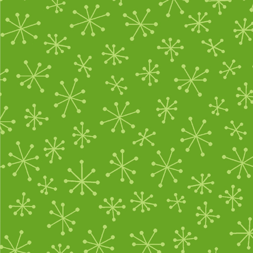 Simply Prints - Tossed Snowflake - Green (3 - Yard Pack) - Choice Fabrics1307-66