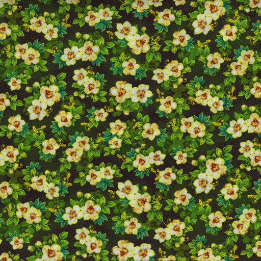 Noel - Mini Floral - Green (3 - Yard Pack) - Choice FabricsOA-596251